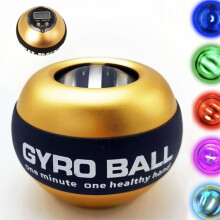 Metal Torque Ball Hand Exerciser - Gyro Wrist Trainer with LED Counter & Color-Changing Light, Grip Strength Tool