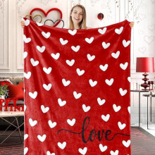 HELLOYOUNG Flannel Fleece Throw Blanket 50x60in