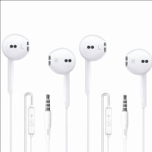 Paquete de 2 auriculares con cable con certificación MFi, micrófono y control de volumen, compatibles con iPhone, iPad, iPod, Android y la mayoría