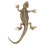 Brass Lizard Figurine Realistic Small Animal Sculpture 1