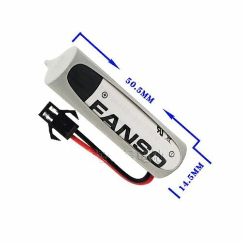 Pacote com 4 pilhas ER14505H AA ER14505 de 2700mAh e 3,6V com plugue 2
