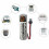 Pacote com 4 pilhas ER14505H AA ER14505 de 2700mAh e 3,6V com plugue 5