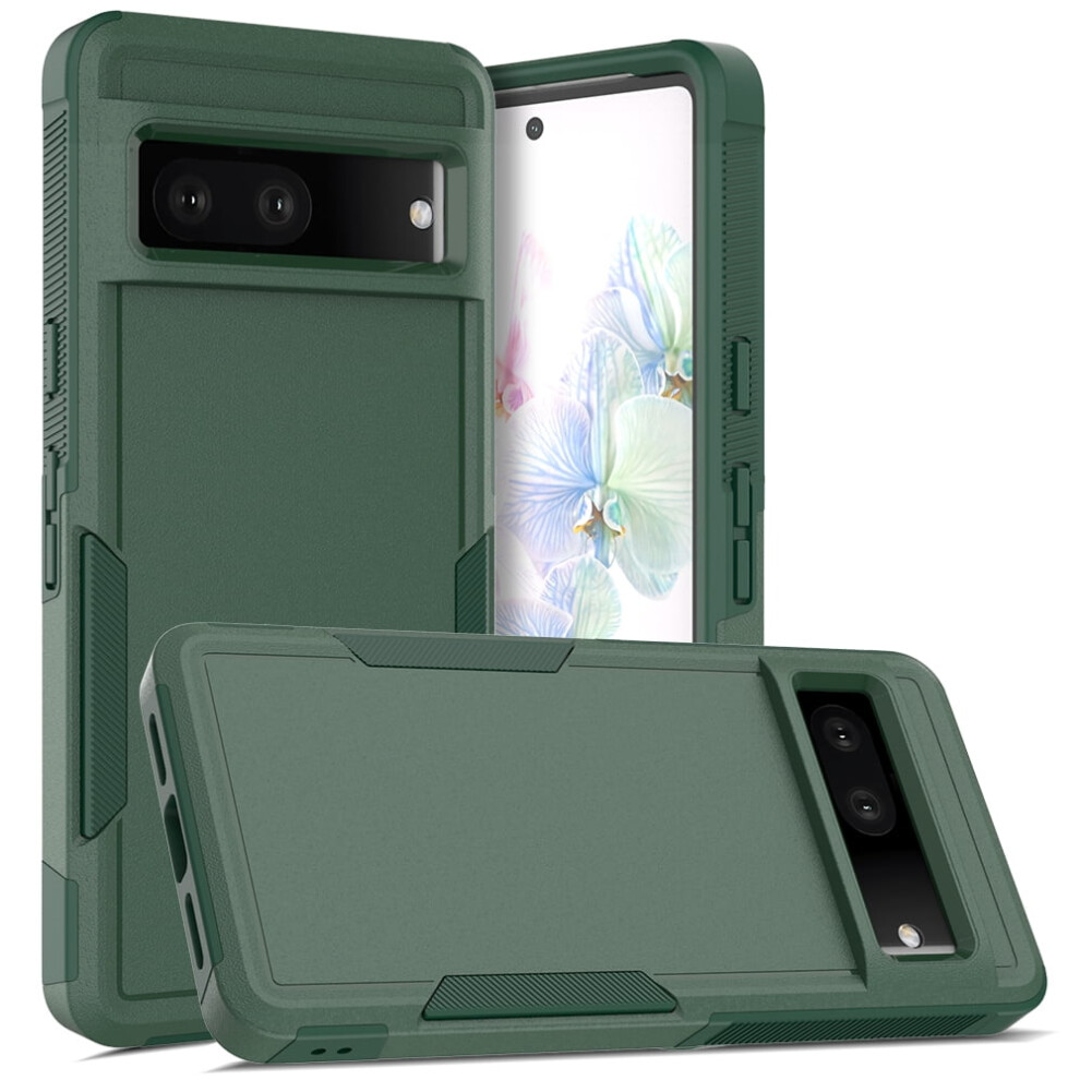 Defender Case For Google Pixel 7 – Heavy Duty, Dustproof, Shockproof, Non-Slip Rugged Cover, Green 9329345396045