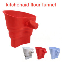 Siliconen meeltrechter voor KitchenAid staande mixer – antiaanbaklaag, opvouwbaar, vaatwasmachinebestendig, compatibel met KitchenAid