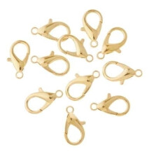 Gold Large Lobster Clasps by Bead Landing 12 Pack