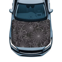 Elastic Polyester Gray Car Hood Cover for Most Vehicles, Easy Install – Compatible with Automotive Pickup, Sedans, Trucks, SUVs