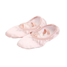 Ribbon Ballet Practice Shoes Lace-Up Yoga Shoes Sole Dance Shoes for Girls Women - Size 25