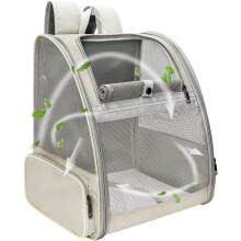 Breathable and lightweight pet bag,Innovative Traveler Bubble Backpack Pet Carriers for Cats and Dogs (Black)