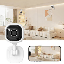 Kabellose HD1080P-Überwachungskamera mit Zwei-Wege-Audio, Nachtsicht, Bewegungserkennung, Weitwinkel-WLAN-Kamera für Zuhause/Büro, einfache