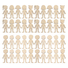 Ivory Girl Cutouts for DIY Crafts 100 Pieces 1.5x2.5 inches
