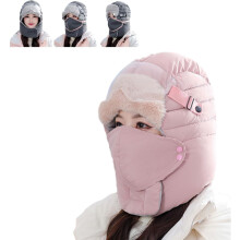 4-in-1 Sturmhaube mit Maske und Skibrille, wasserdicht/winddicht, weich gefüttert, vollständiger Gesichtsschutz für Skifahren/Radfahren –