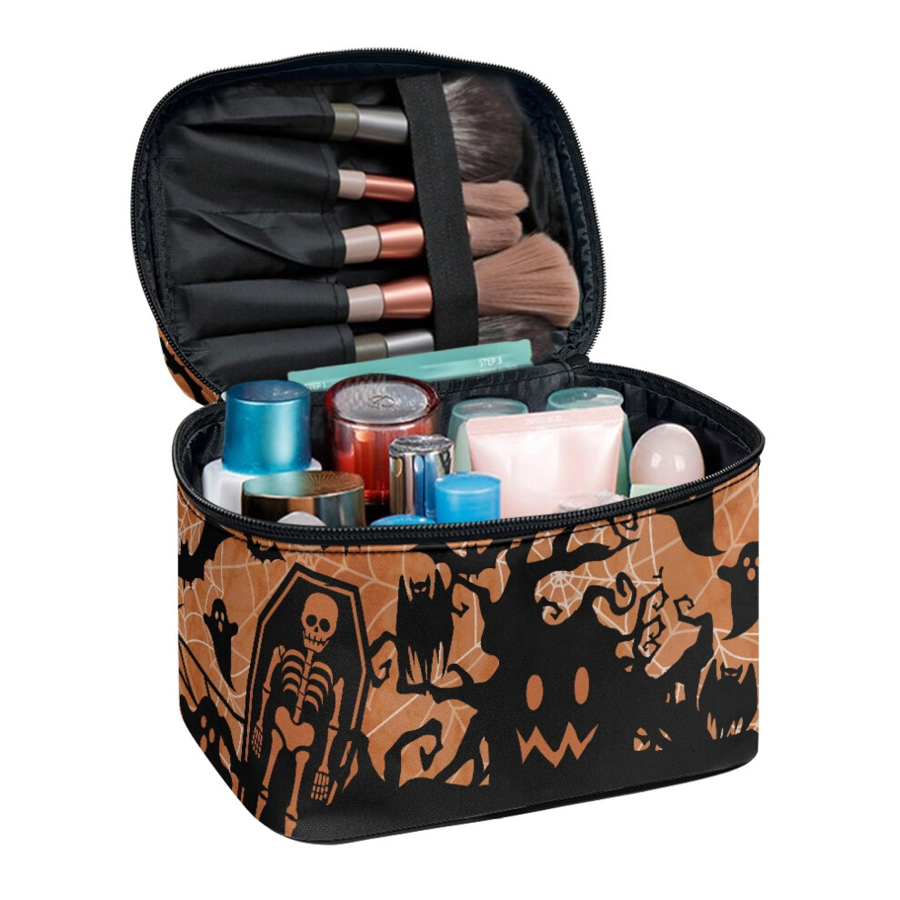 Ghost Spider Web Cosmetic Bag Portable Brush Holder