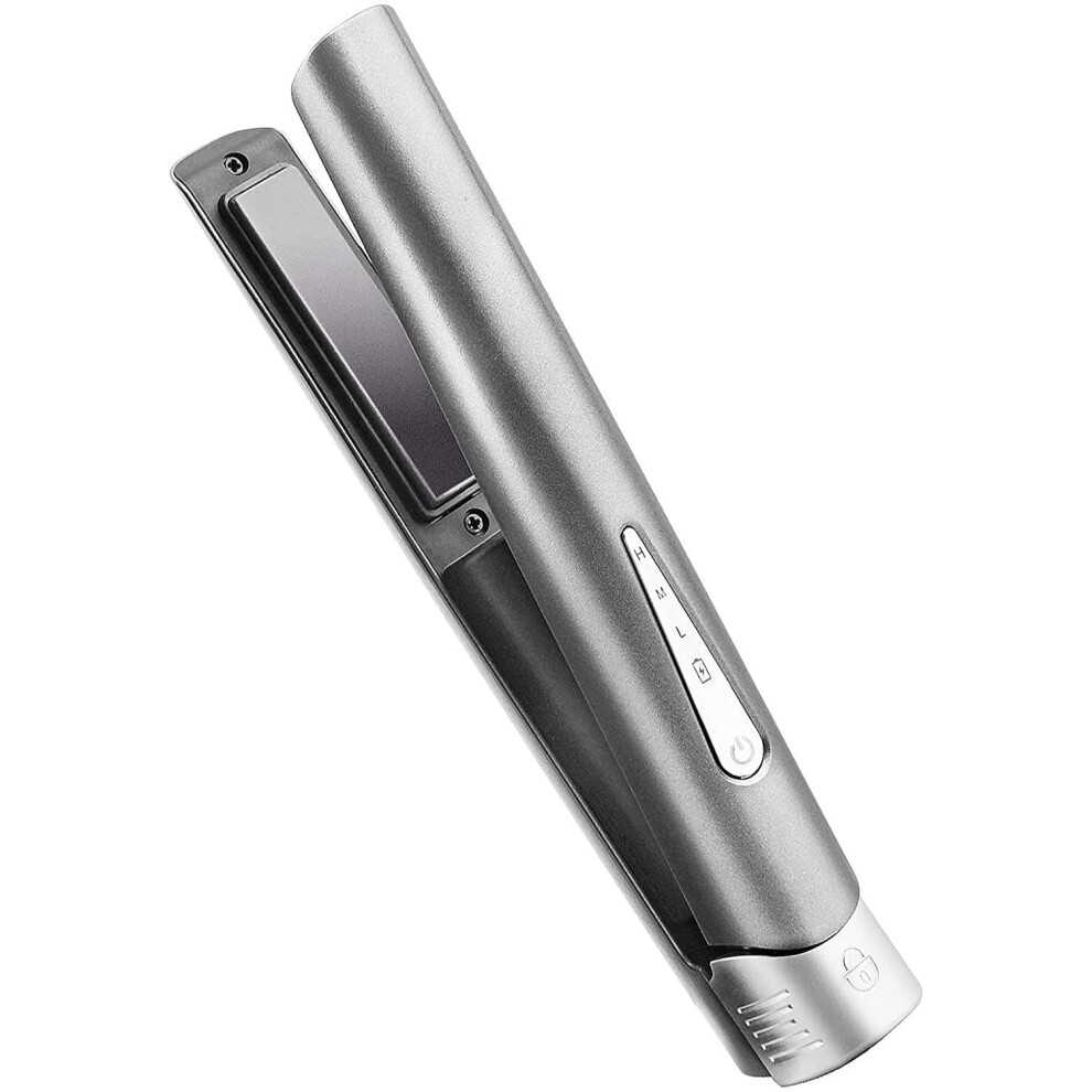Cordless 2-in-1 Hair Straightener & Curler, 4800mAh Rechargeable, Mini Titanium Plate, Travel-Friendly