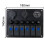 Universal Car RV 6  Panel 12/24V Rocker Panel Voltmeter USB Charger Circuit Breaker Tester Light Toggle C 9