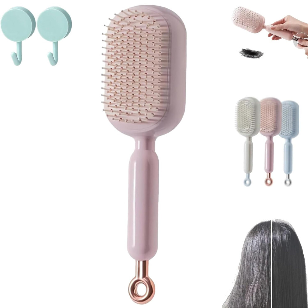 Retractable Cushion Massage Comb ABS Anti-Static Hair Brush