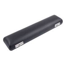 Portable 16 Holes Flute Case Cover Black Leather Wooden Flute Bag