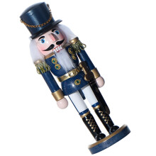 Blue Nutcracker Figure for Family 1Pack 10.8x3.8in