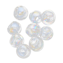 Rainbow Glass Globe Pendant Charms 12mm 10pcs