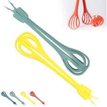 2-in-1 Food Clip & Egg Whisk, Multifunctional Kitchen Tongs Whisk (Yellow+Green), Compatible with All Cooktops