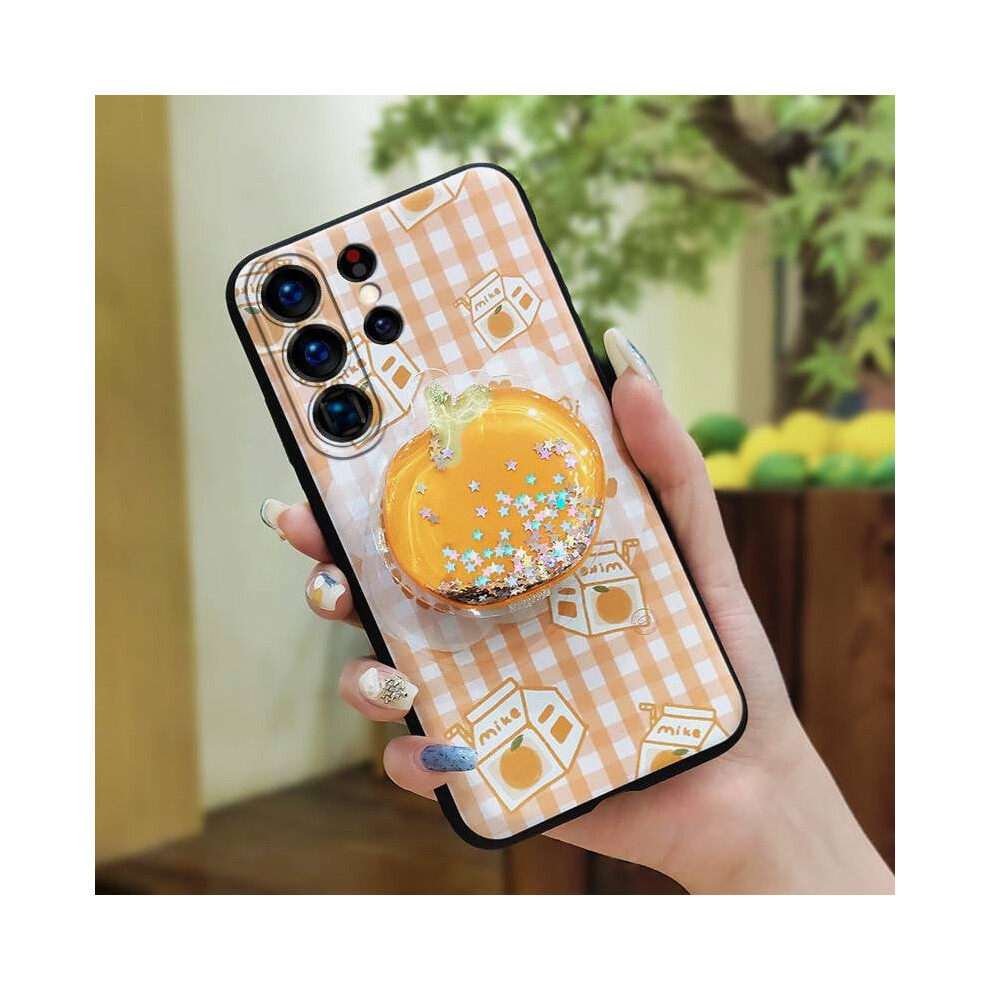 Soft Cartoon Phone Case For Samsung Galaxy S25 Ultra – Waterproof, Glitter, Quicksand Design, Lens Protection & Kickstand 9422877957040