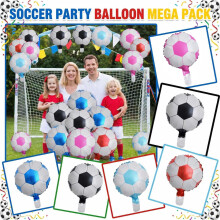 Soccer Ball Foil Balloon Mylar 50 pcs