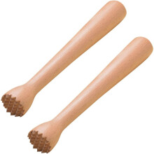 Wooden Muddler for Cocktails 10 Inch, Home and Bar Muddler for Mojitos, Fruit Drinks, Sturdy Wood, Professional Bar Tool,2pack-a,10in*1.4in,1