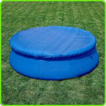 Cubierta redonda de fácil instalación para piscinas con estructura inflables.
