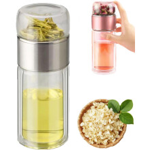 Gobelet à thé 3 en 1 à double paroi avec filtre, votre compagnon idéal pour l'infusion nomade, pour thés fleuris et en vrac.