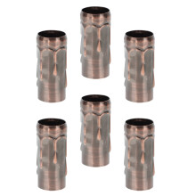 Lot de 6 manchons pour bougies de lustres, tubes lumineux suspendus, pièces rétro
