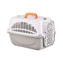 Cats Airline Box Pet Checked Box Hand Carried Cats Bag Suitable for Pet To Use When Traveling By Car (Gray)