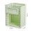 Kitchen Wall-Mounted Trash Can Foldable Hanging Household High-Value Trash Can Cabinet Hanging Trash Can,Light Green 10