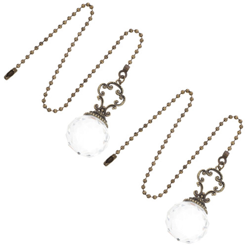 Fan Light Hanging Chain Pull Pendant Lamp 2 pcs