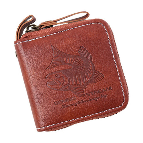 Fishing Lure Storage Bag PU Leather Waterproof 1 Pack 1