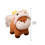 Peluche Cheval Marron Style Danse du Lion 22 cm 3