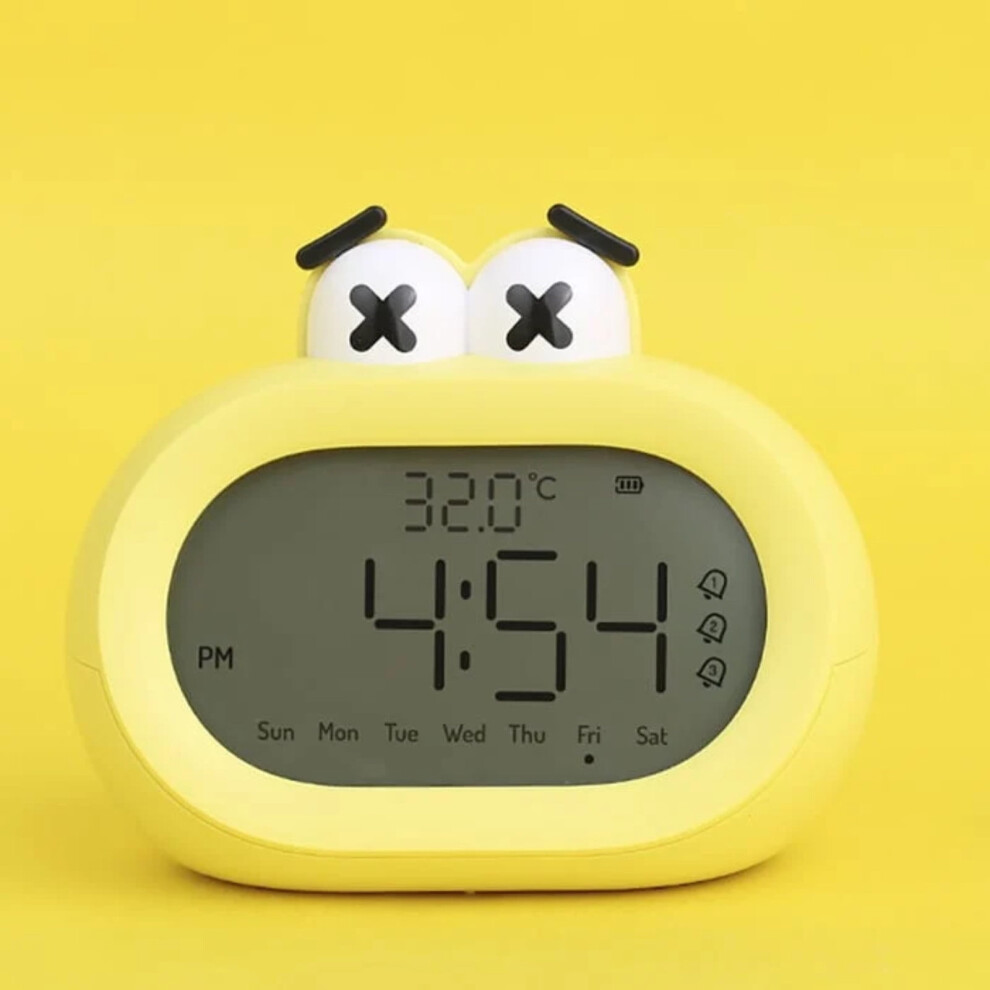 Smart Alarm Clock, Smart Alarm Clock Radio, Alarm Clocks, Digital Alarm Clock, Digital Clock with Temperature Night Light for Kid, Plastic