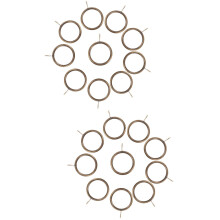 40 pcs Hanging Eyelet Curtain Rings Curtain Drapery Rings Curtain Rod Eyelets Rings