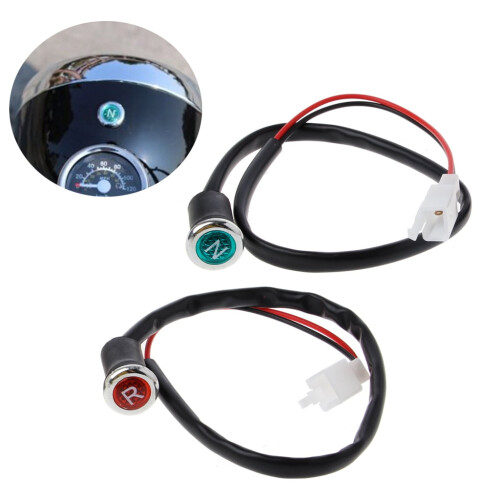 Motorcycle Neutral Reverse Light Gear Indicator 2 pcs 1