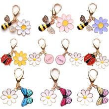 Handcrafted Hug Favors – 20 Sets with Pun Cards & Butterfly/Ladybird/Flower/Bee Charms, DIY Pocket Hug Cards for Emotional Support Gifts (Compatible