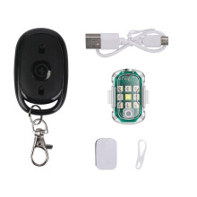 LED Remote Control Night Light for Cars & Motorcycles – Colorful Strobe, Multiple Modes, Type-C Charging, Compatible with Vehicles
