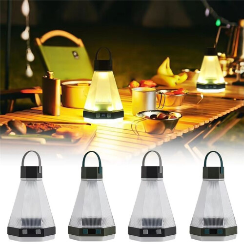 Rechargeable LED Camping Light,Outdoor Hanging Atmosphere Lamp with Adjustable Brightness,Ideal for Camping Use A 2