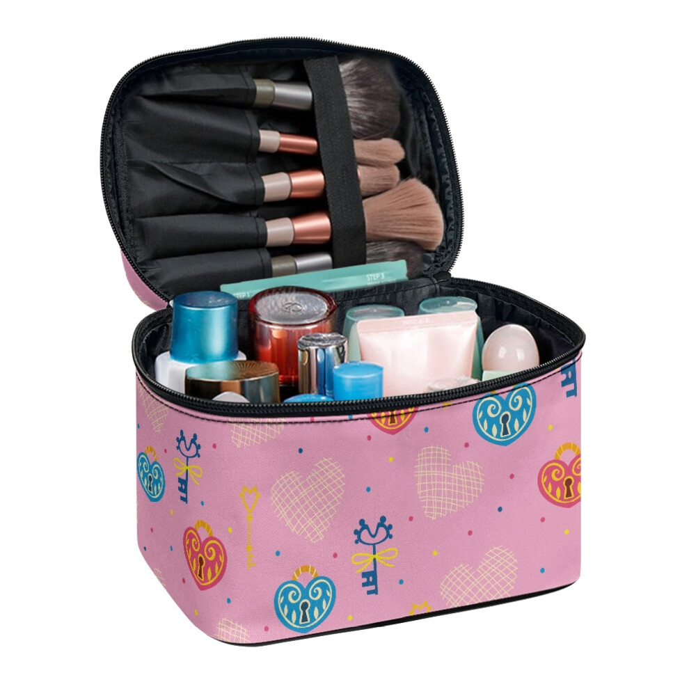Heart-Shaped Cosmetic Bag Portable Large Capacity Travel