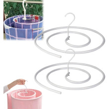 Spiral Drying Rack, Stainless Steel Spiral Drying Mount for Laundry, Space Saving Quilt Blanket Hanger for Indoor Outdoor Use