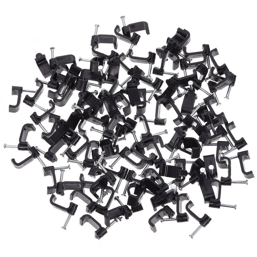 Clamps For Pipes Black 100Pack 0.75X0.71x0.31in 9085618434981