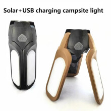 Solar Camping Light - USB Rechargeable, High Brightness, Portable for Outdoor, Travel, Emergency, Tent Lighting B