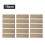 Antislip traptreden beige 28"x9" 15-delig polyester met 2