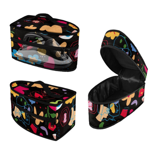 Abstract Doodles Polyester Travel Steamer Bag