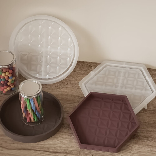 Silicone Epoxy Resin Mold Small Fruit Dish Texture 1