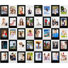 40-Pack Magnetic Mini Photo Frames, 3" Plastic Colorful Display for Fridge & Office – Compatible with Fridge