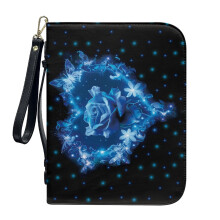 Heart Rose PU Leather Bible Cover for Women & Men – Lightweight, Detachable Wristlet Strap, XL Scripture Bag, Daily Commuter Gift