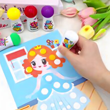 Safe Non-Toxic Toddler Paint, Vibrant Mess-Free Art Supplies for Kids Ages 1-6+, Hand & Feet Painting – Compatible with Early Learning